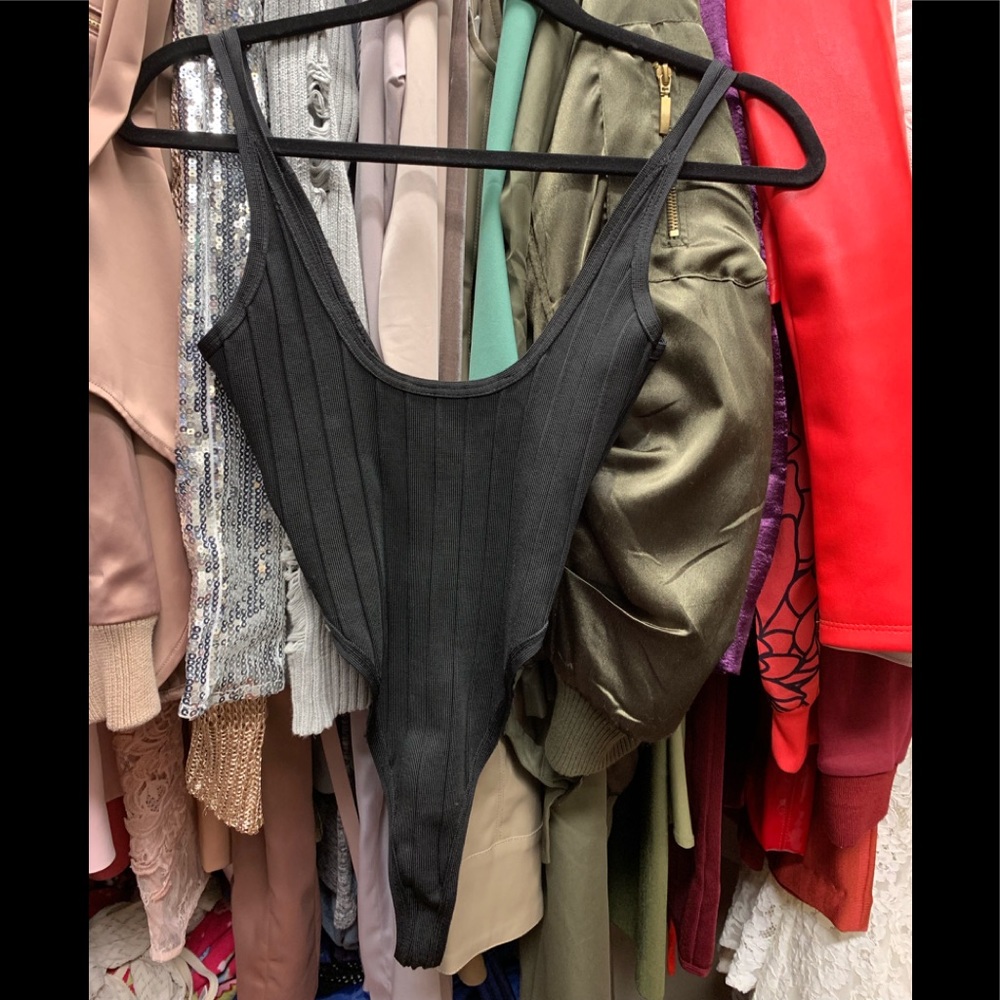 House of CB Perla Black Body Suit